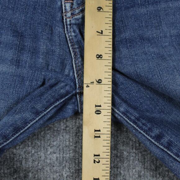 Mother Jeans 25 Blue The Weekender Fray Walking On Coals Flare Denim Minimalist - Picture 11 of 15